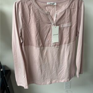 Dusty Rose Long Sleeve Top